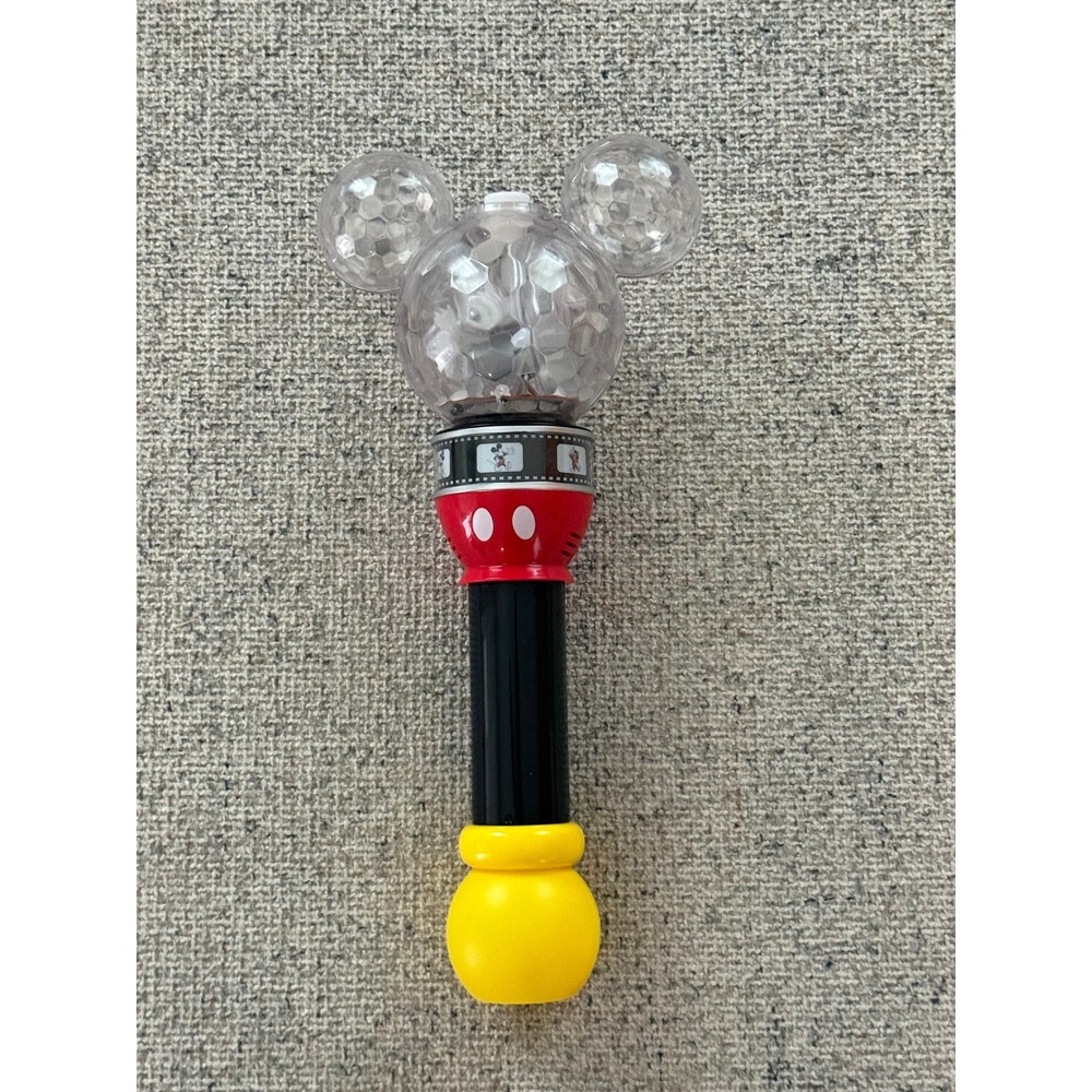 Disney Parks Mickey Mouse Light Up Spinner Wand Toy Multi Color Flash Souvenir